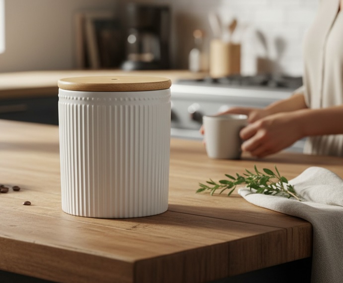 Vorratsdose aus Keramik