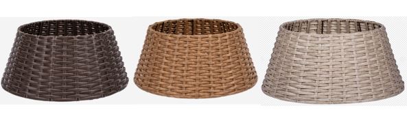 Weihnachtsbaumdecke aus Weide, sortiert