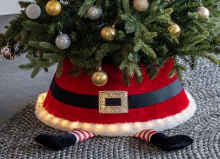 LED Christbaumabdeckung aus Stoff