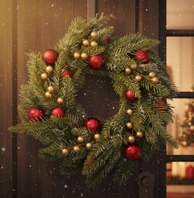 Dekokranz mit Kugeln