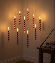 10er Set schwebende LED Kerze