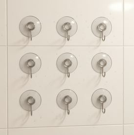 Saugnapf-Haken 9-tlg.