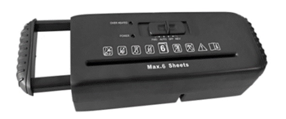 Aufsatz Aktenvernichter, ca. 32 x11.5 x 6cm