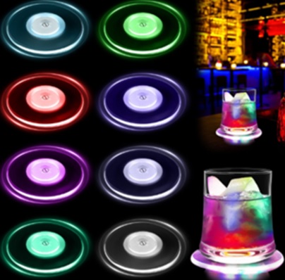 4er Set LED Untersetzer