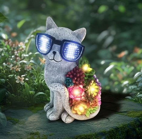 LED Solar Katze – 15x11,5x23cm