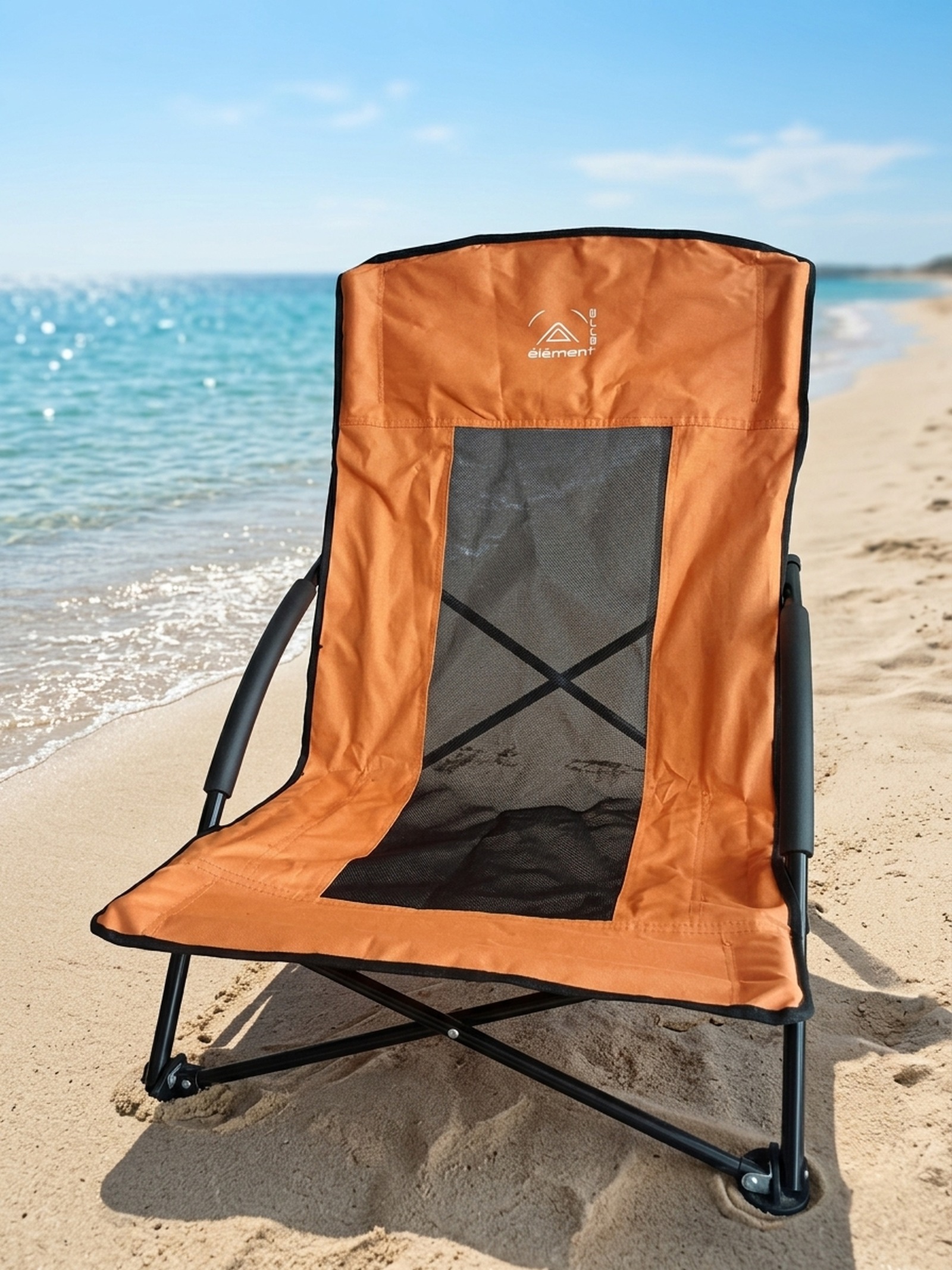Strandstuhl, klappbar – Maße ca. 65 x 55 x 25 / 65 cm