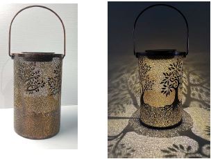 LED Solar Laterne Baummotiv – 12x12x20cm