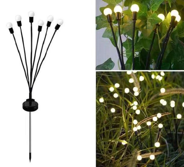 LED Solar Glühwürmchen Lichtzweig – 6 Stiele
