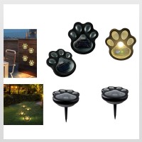 LED Solar Pfoten 4er Set – 9x9cm
