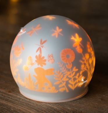 LED Glaskugel – ca. 10 x 8 cm 