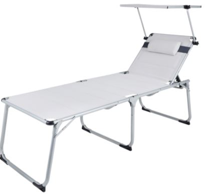 Garten Sonnenliege extra hoch – faltbar, 193x67x48cm