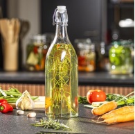 Bügelverschlussflasche 750ml                    – vierkantig