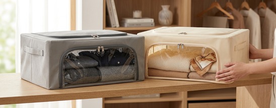 Aufbewahrungsbox, Vlies, 38 l – Größe: 60*40*16cm